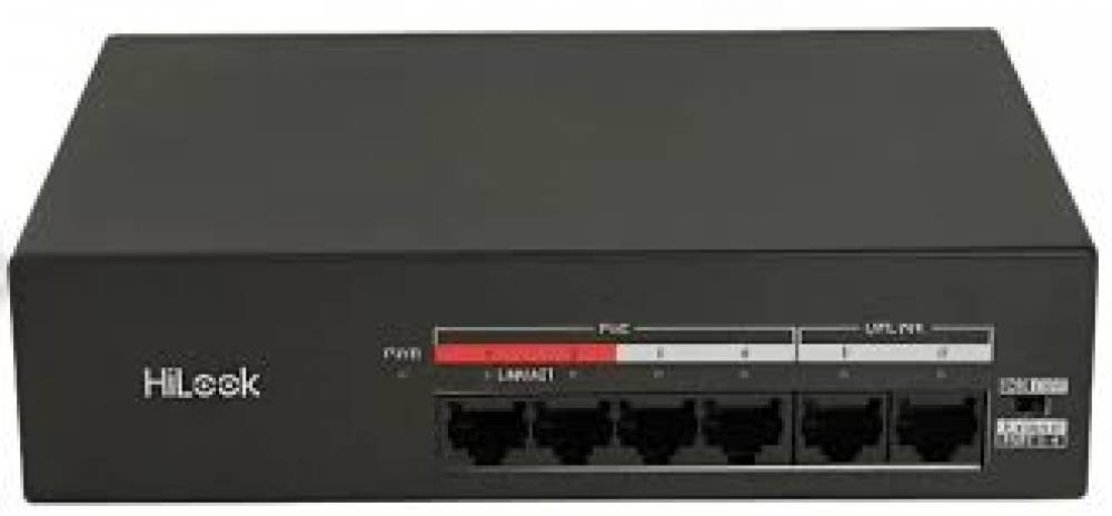 HiLook Switch Camera PoE 4p + 2 Uplink 100Mbps DS-3E0106MP-35