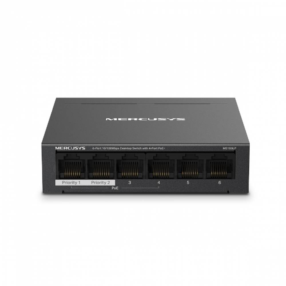 Switch MERCUSYS 6 port 4 POE 10/100Mbps MS106LP