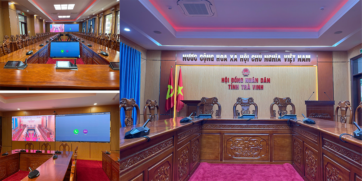 PHÒNG HỌP TRỰC TUYẾN HỘI ĐỒNG NHÂN DÂN TỈNH TRÀ VINH