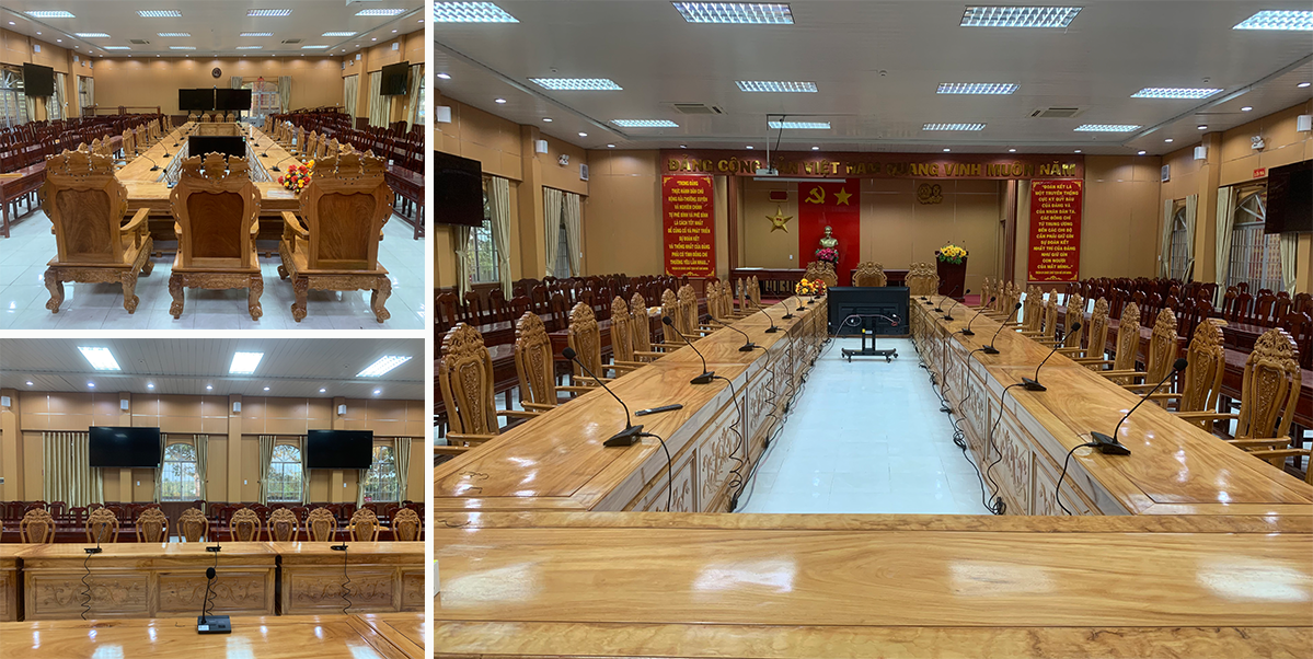 PHÒNG HỌP TRỰC TUYẾN HUYỆN ỦY TIỂU CẦN