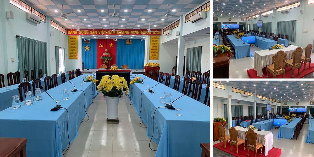 PHÒNG HỌP TRỰC TUYẾN HUYỆN ỦY CẦU NGANG